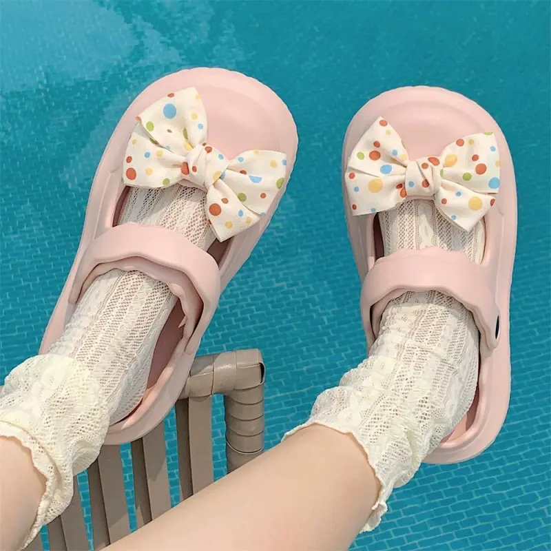 SHIGUDE Slippers Women's, Ivory-14
