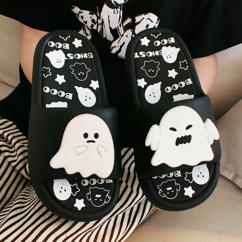 SHIGUDE Home Slippers Unisex, Black-4