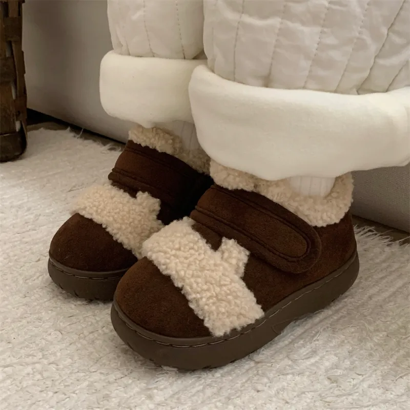 SHIGUDE Home Slippers Unisex Dark Brown-4