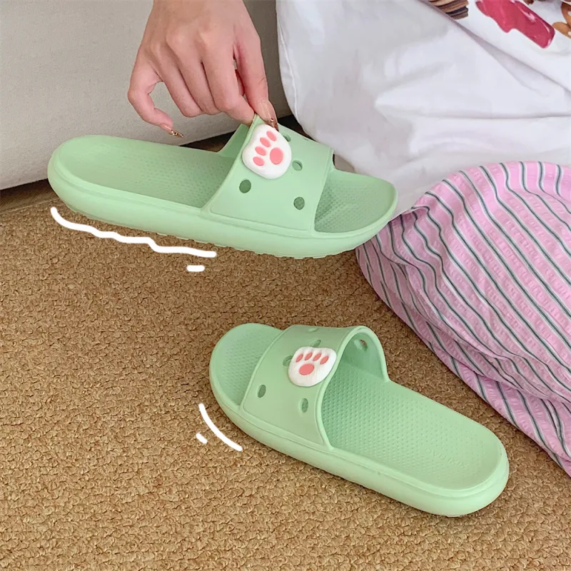 SHIGUDE Slippers Women's, Matcha Green-3