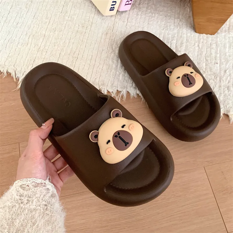 SHIGUDE Slippers Men's & Women's, Black-21