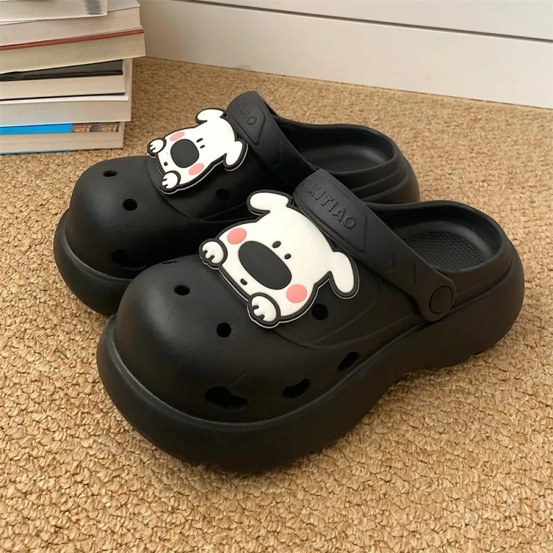 SHIGUDE Home Slippers Women's, Black-4
