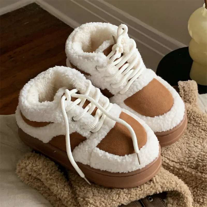 SHIGUDE Cotton Slippers Women's Brown-2