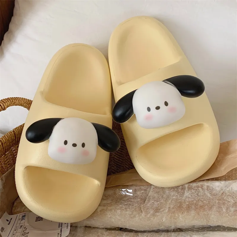 SHIGUDE Sandal Slippers Women's, Cream White-13