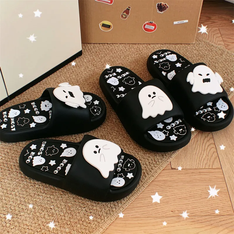 SHIGUDE Home Slippers Unisex, Black-6