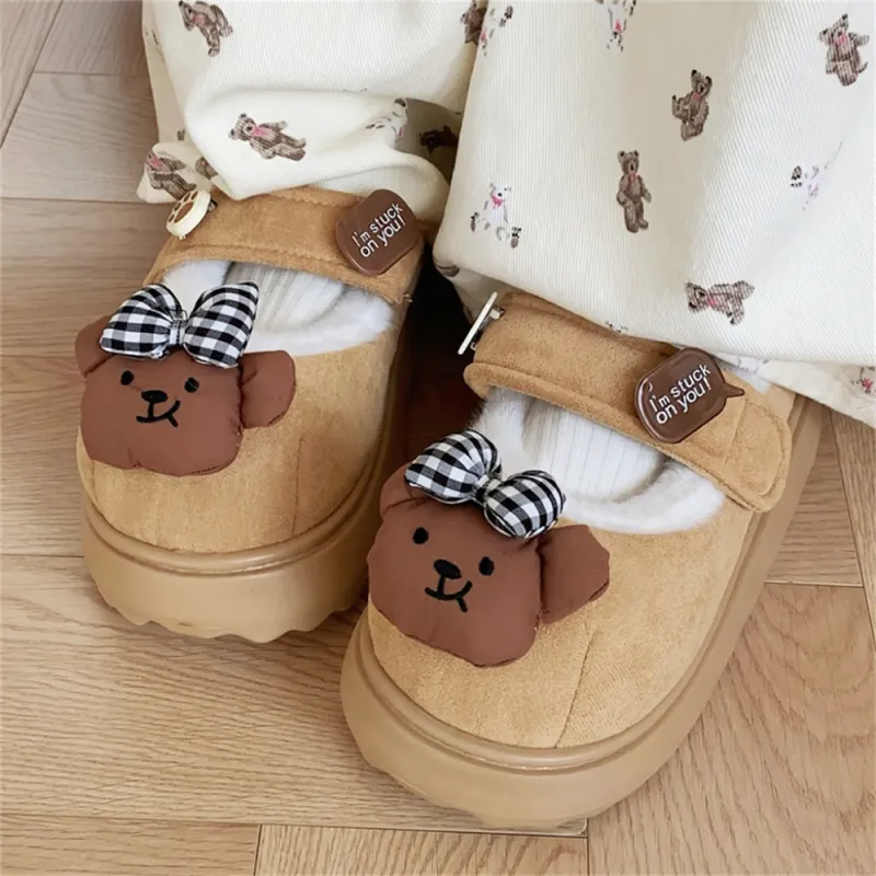 SHIGUDE Cotton Slippers Women's Pink-17