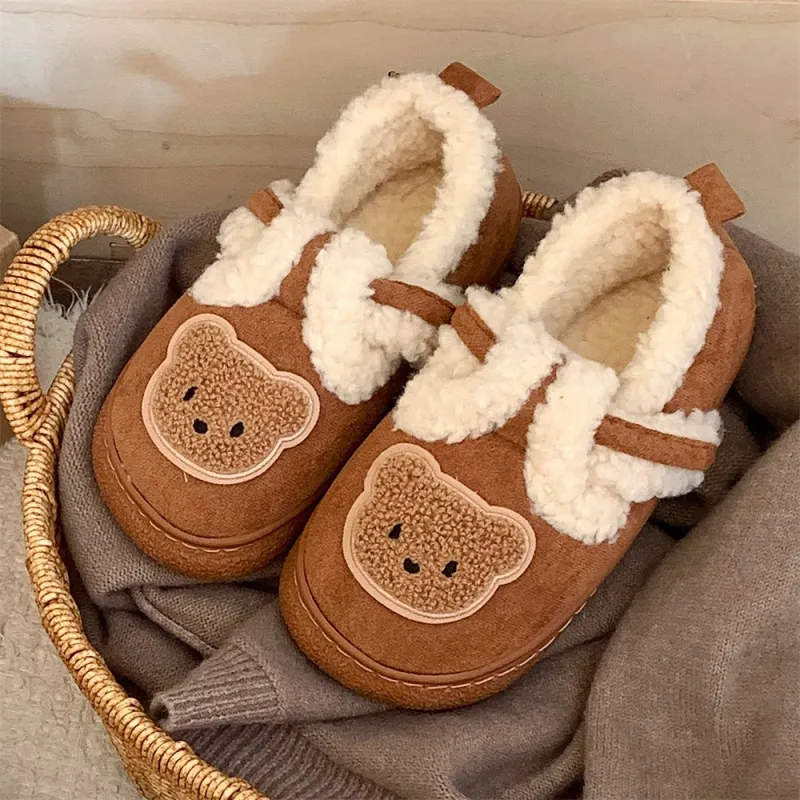 SHIGUDE Cotton Slippers Unisex Black-7