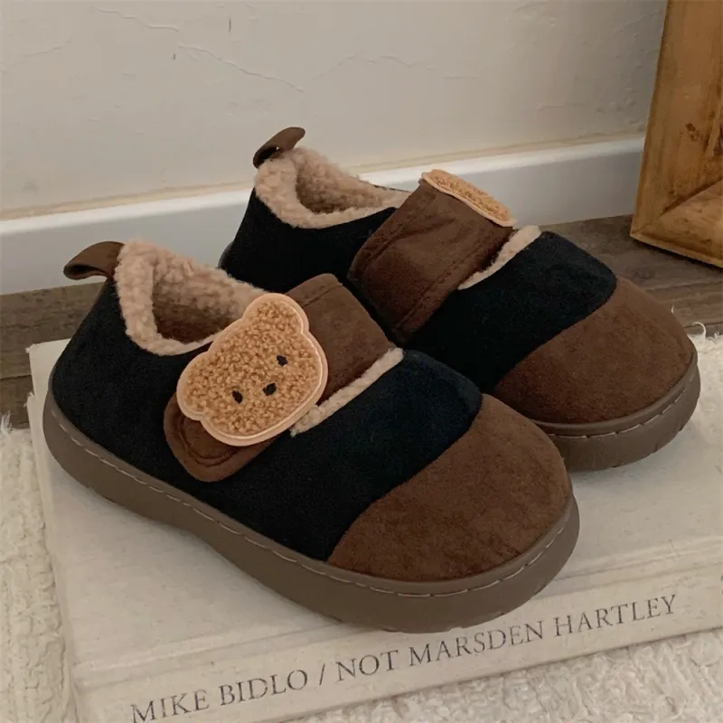 SHIGUDE Cotton Slippers Unisex Light Brown-38