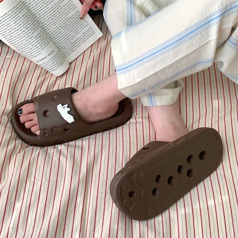 SHIGUDE Home Slippers Unisex, Light Yellow-20