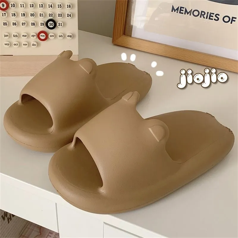 SHIGUDE Sandal Slippers Unisex Black-13