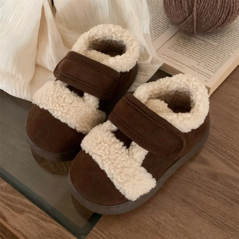SHIGUDE Home Slippers Unisex Dark Brown-1