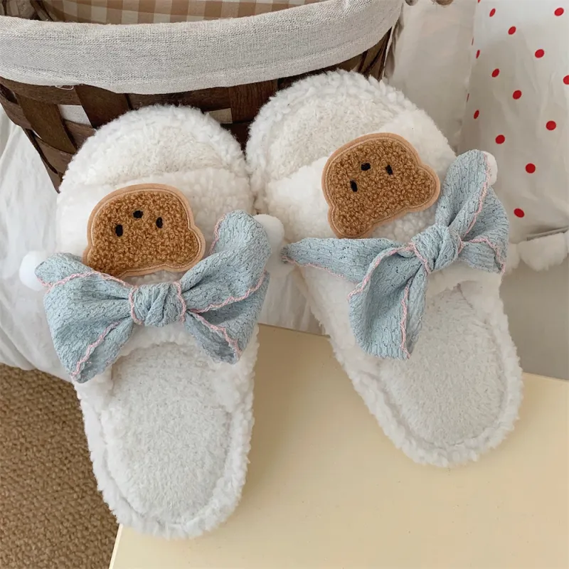 SHIGUDE Cotton Slippers Women's Brown-8