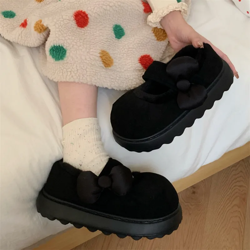 SHIGUDE Home Slippers Women's Black-3