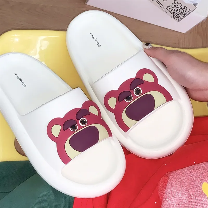SHIGUDE x Disney Sandal Slippers Women's, Black-11
