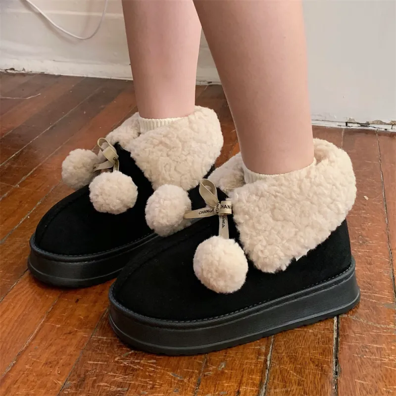 SHIGUDE Cotton Slippers Women's Brown-10