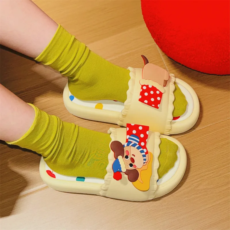 SHIGUDE Slippers Women's, Light Yellow-2