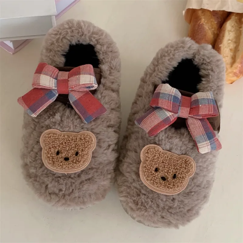 SHIGUDE Cotton Slippers Women's Cream Apricot-10
