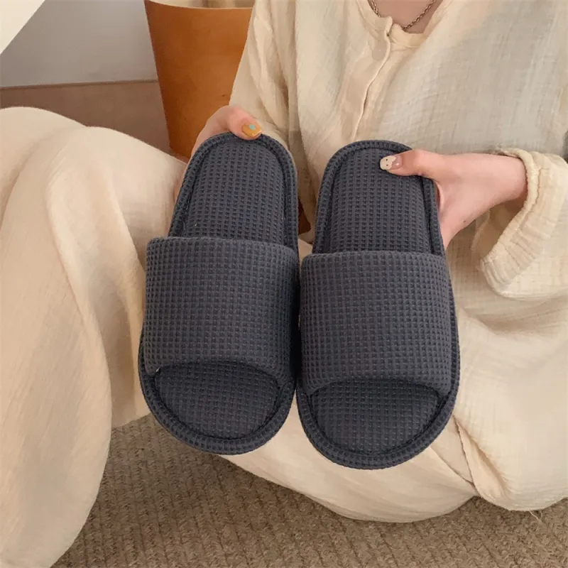 SHIGUDE Home Slippers Unisex, Brown-1