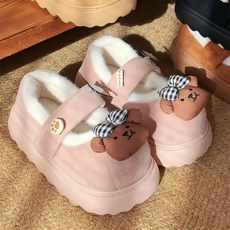 SHIGUDE Cotton Slippers Women's Pink-2
