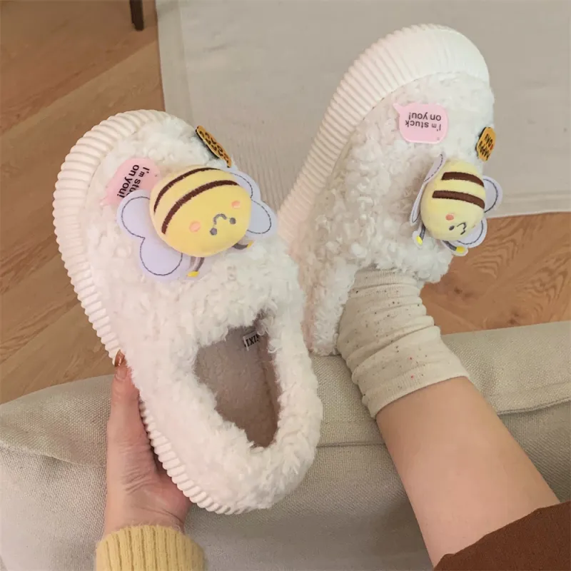 SHIGUDE Cotton Slippers Women's Khaki-7