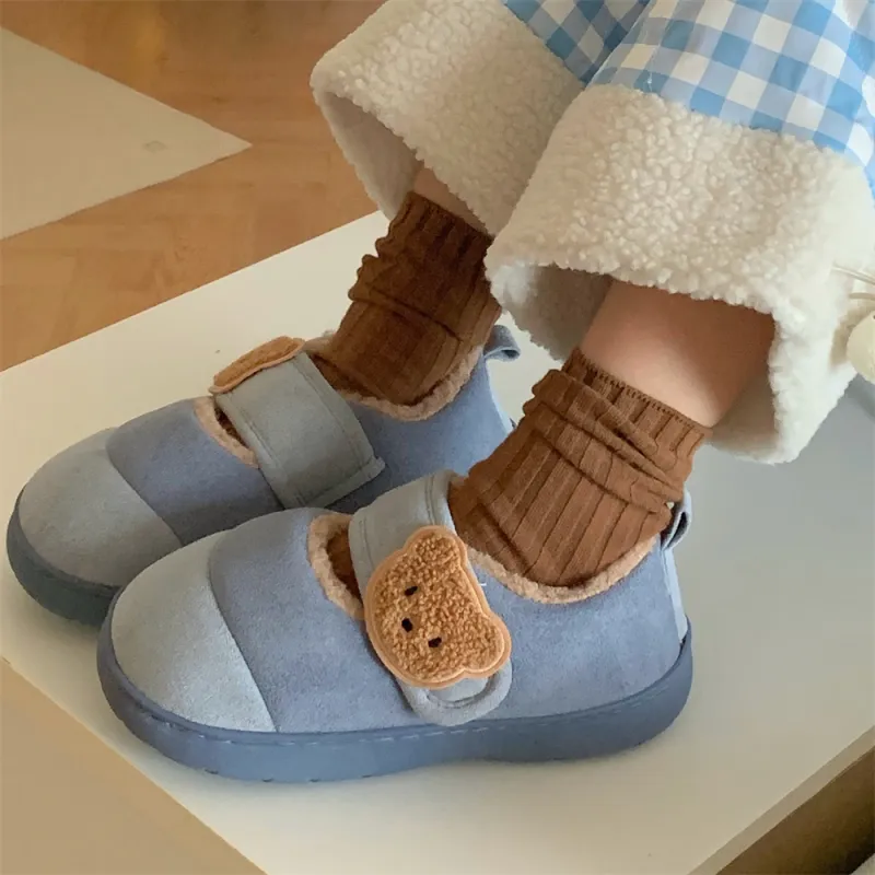 SHIGUDE Cotton Slippers Unisex Light Brown-31