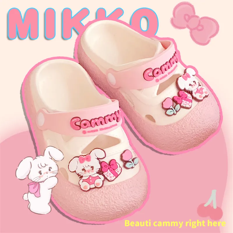 SHIGUDE x MIKKO ILLUSTRATIONS Slippers Women's, White Apricot-8