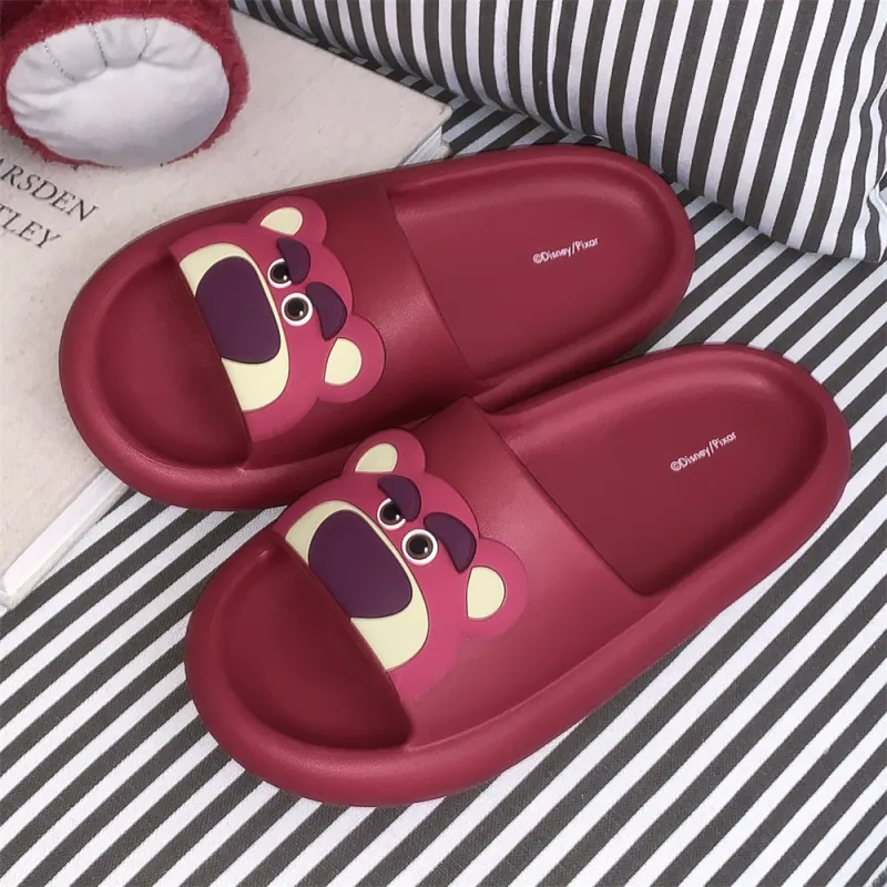SHIGUDE x Disney Sandal Slippers Women's, Black-7