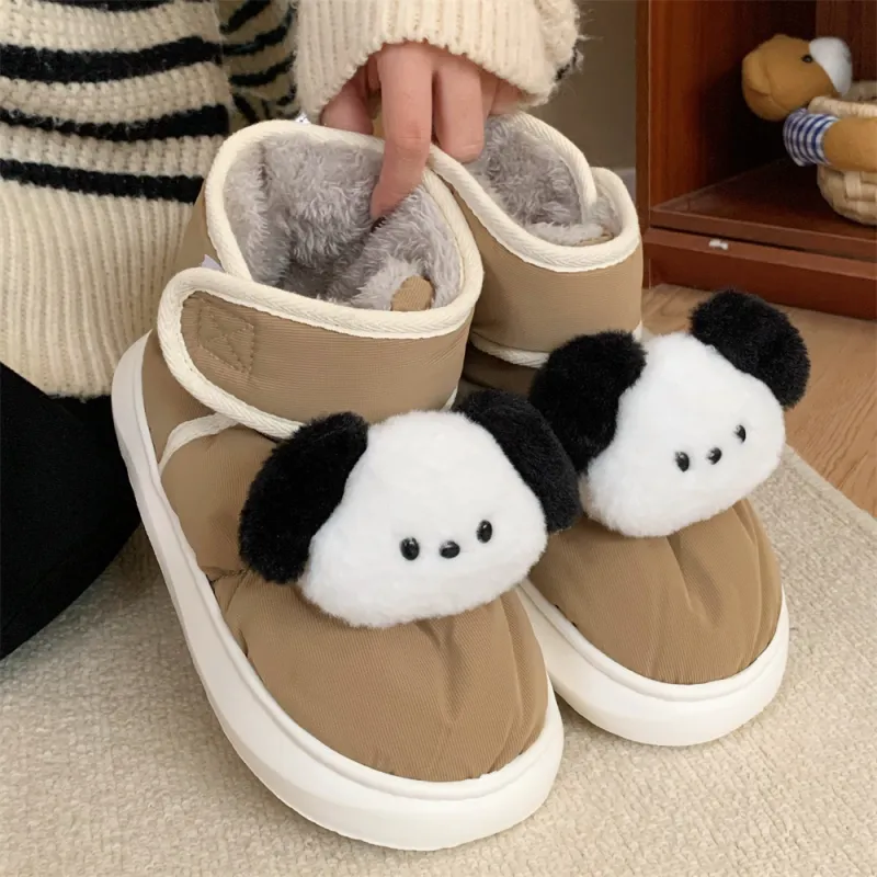 SHIGUDE Cotton Slippers Unisex Yellow-19