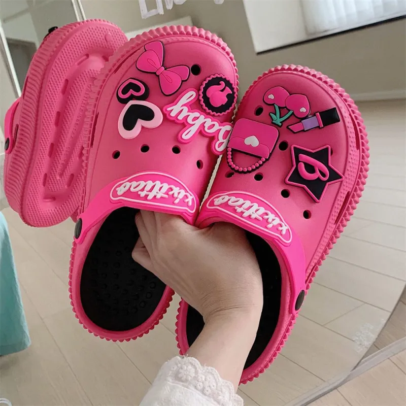 SHIGUDE Sandal Slippers Women's, Rose Red-4