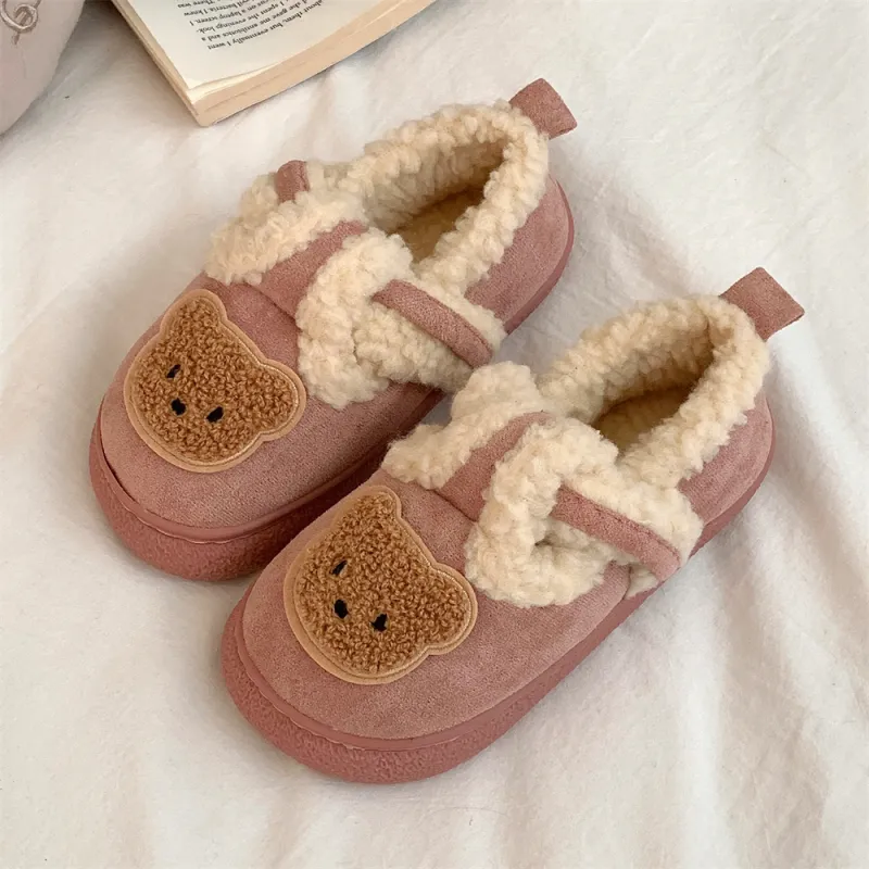 SHIGUDE Cotton Slippers Unisex Black-14