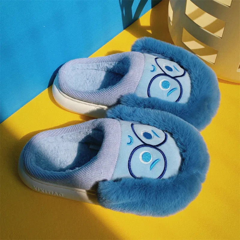 SHIGUDE x Disney Cotton Slippers Women's, Blue-5
