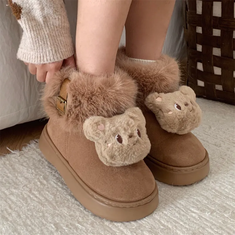 SHIGUDE Cotton Home Slippers Women's Light Brown-3