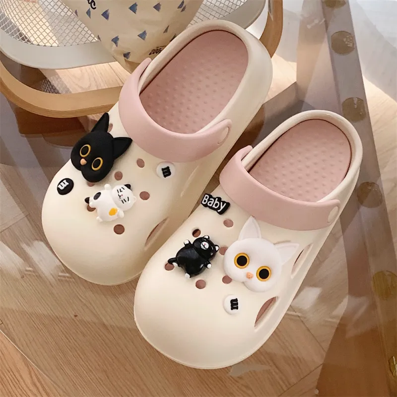 SHIGUDE Sandal Slippers Women's, White Yellow-9