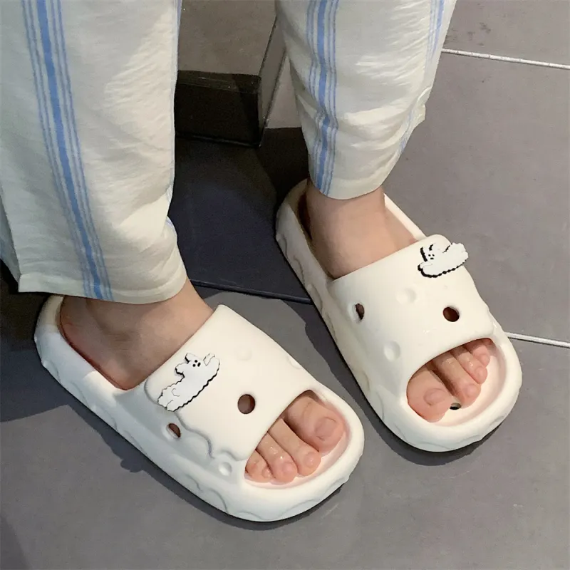 SHIGUDE Home Slippers Unisex, Light Yellow-15