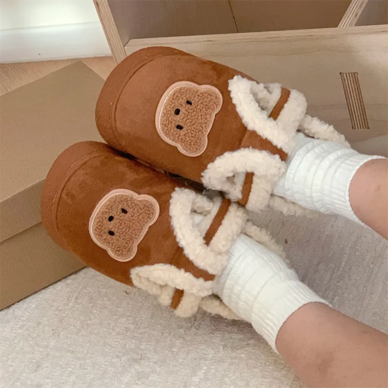 SHIGUDE Cotton Slippers Unisex Black-24