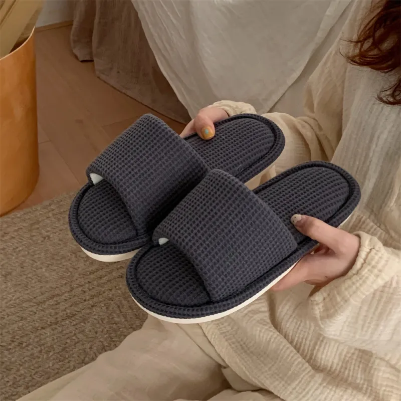 SHIGUDE Home Slippers Unisex, Brown-4