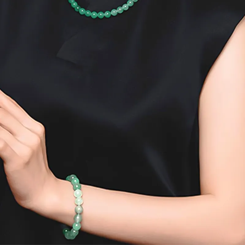Hkgd African Emerald Jade Bracelets Women's-3