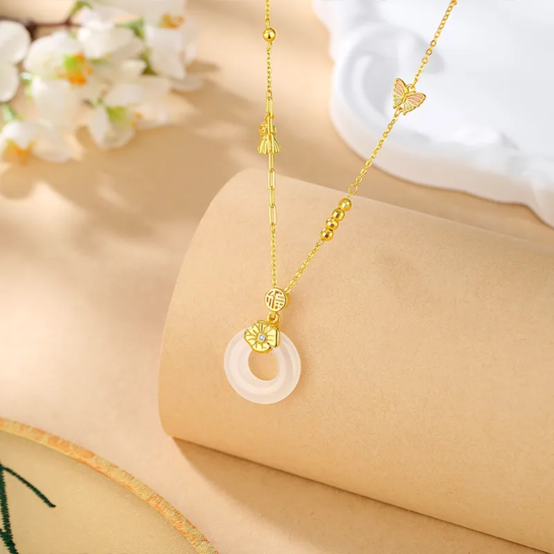 Hkgd Chalcedony Necklaces Women's-3