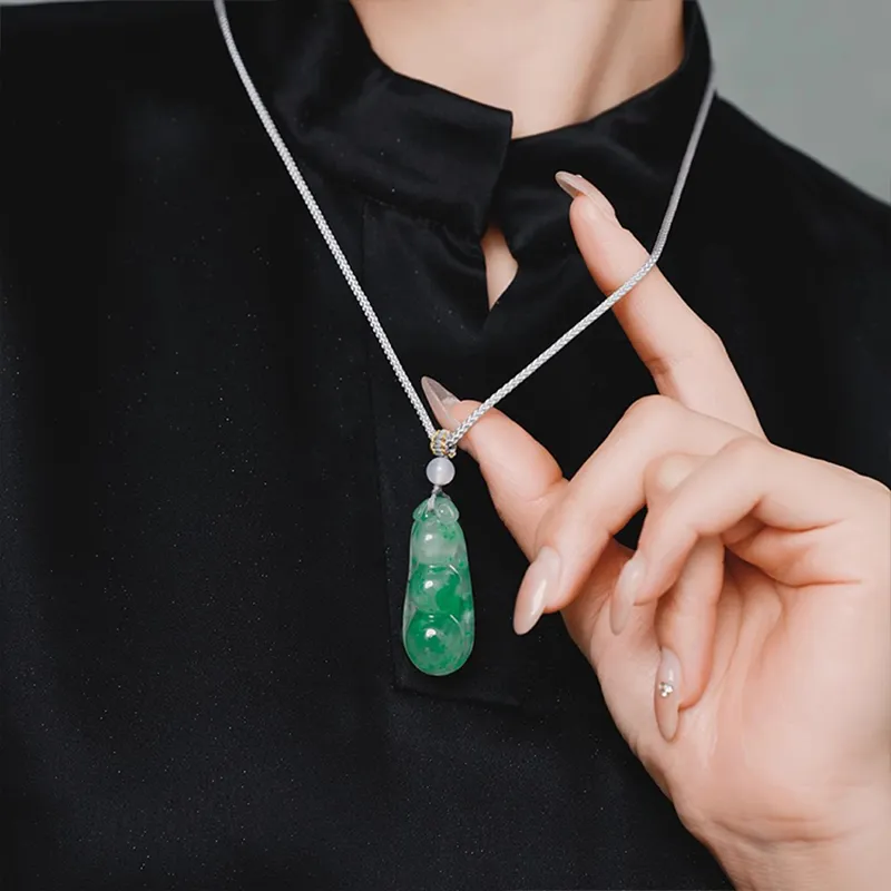 Hkgd African Emerald Necklaces Unisex-2