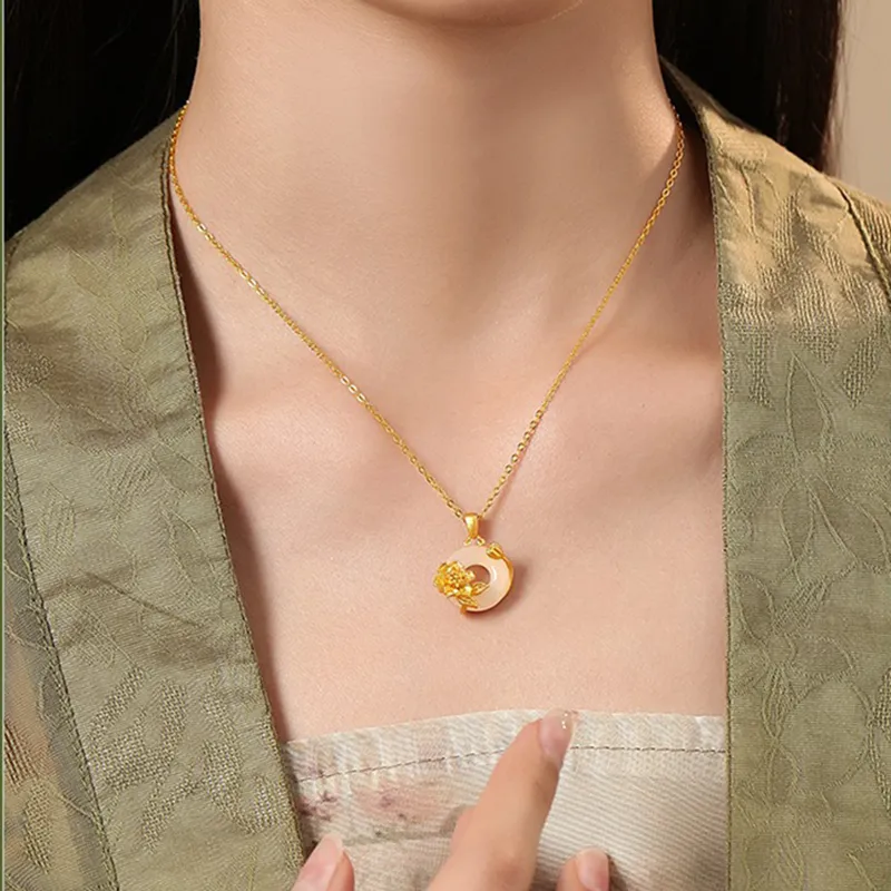Hkgd 999 Fine Silver Necklaces Women's-1
