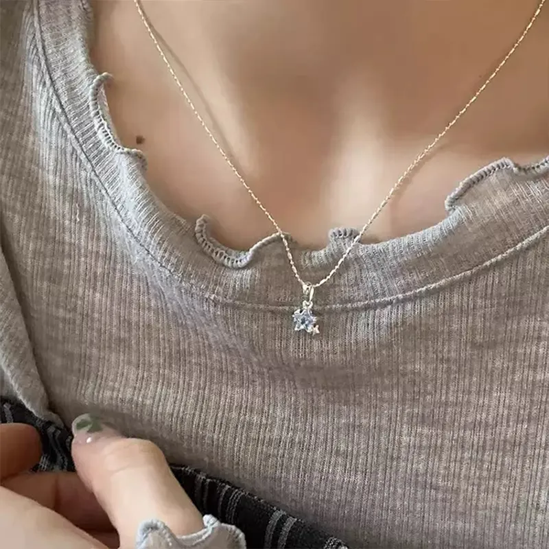 Hkgd 925 Sterling Silver Necklaces Unisex-1