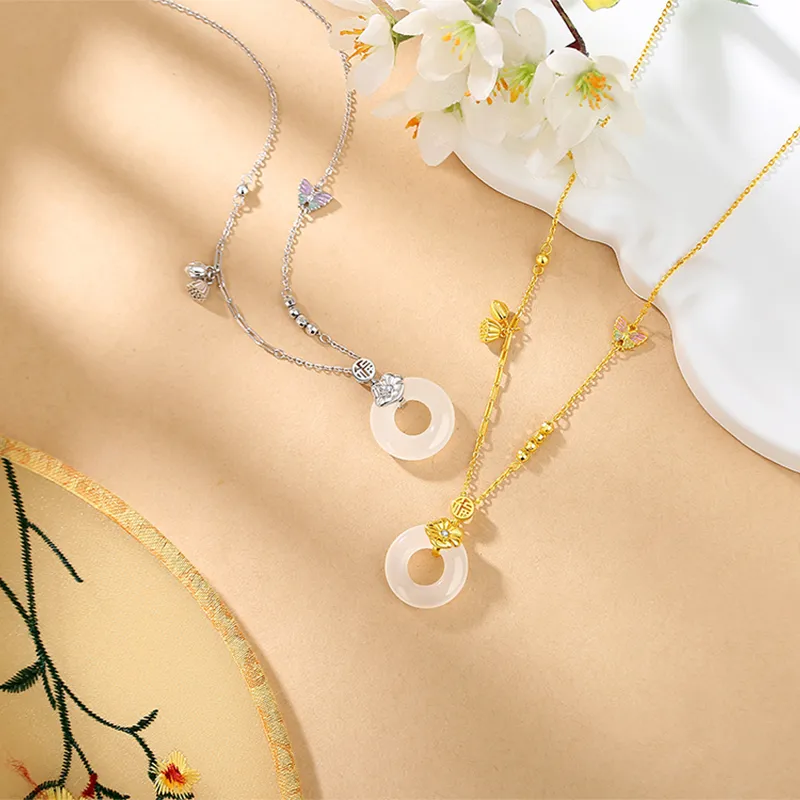 Hkgd Chalcedony Necklaces Women's-4