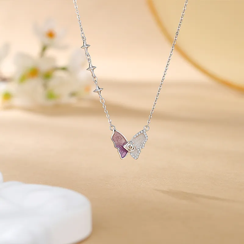 Hkgd S925 Silver Necklaces Women's-2