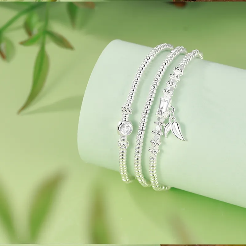 Hkgd S925 Silver Bracelets Unisex-3