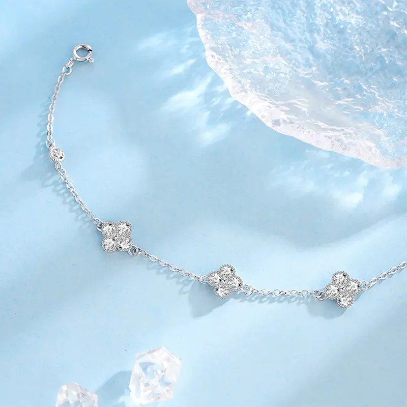 Hkgd S925 Silver Bracelets Unisex-1