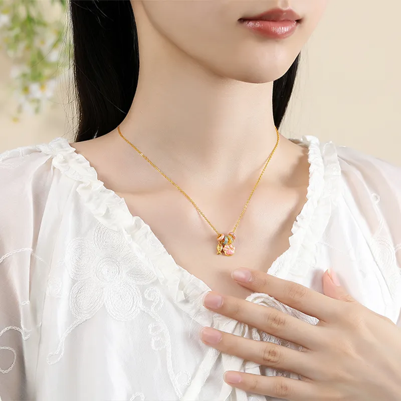 Hkgd S925 Silver Necklaces Unisex-2