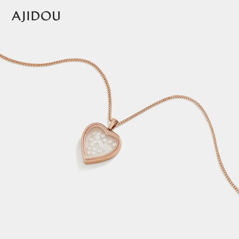 AJIDOU 925 Sterling Silver Necklaces Women's-2