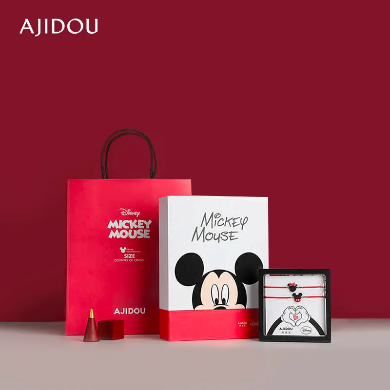 AJIDOU Fabric Bracelets Unisex Red-3