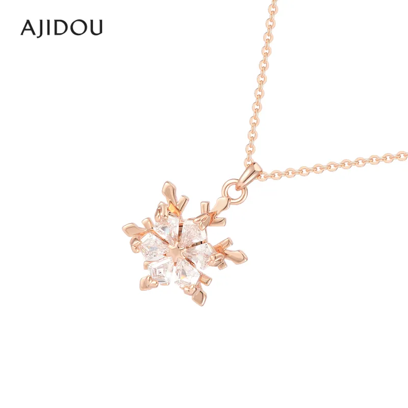 AJIDOU Refined Necklaces Women's Rose Gold-2