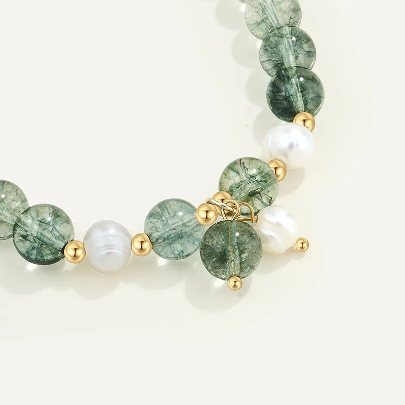 AJIDOU Natural Green Ghost Bracelets Unisex-4